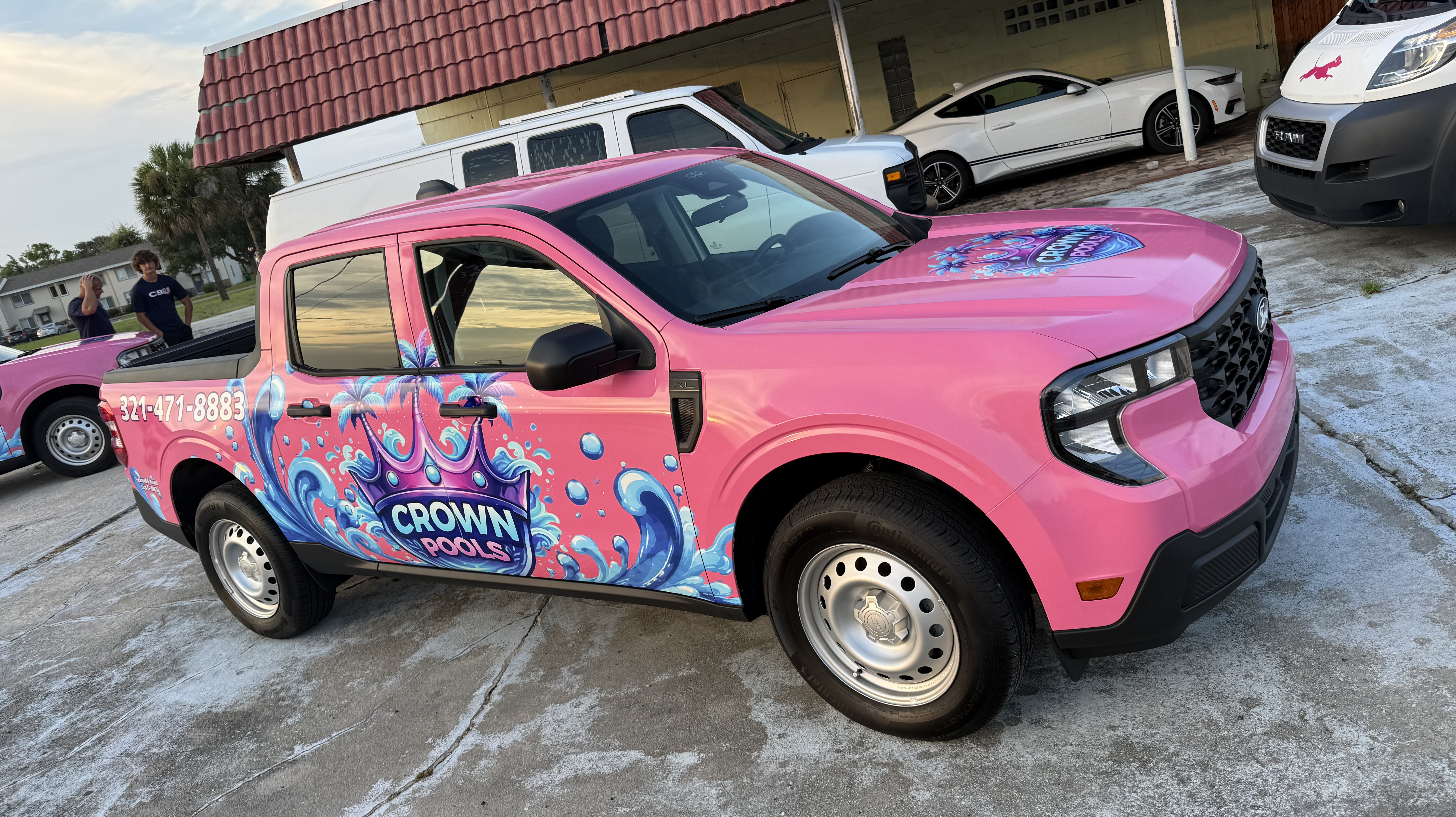 Custom truck graphics designed and installed by Wrap Giants