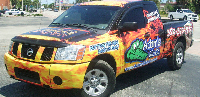 Custom truck wrap and commercial graphics