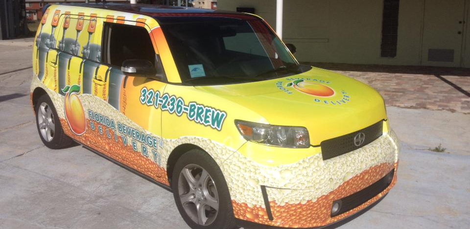Vehicle advertising graphics by Wrap Giants